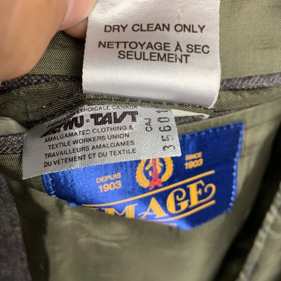 Vintage Union Made Wool Two Button Single Vent Lined Blazer Sport Coat - Picture 11 of 15